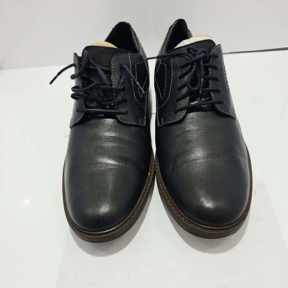 Bostonian Commonwealth Men's Black Leather Brogue Oxford Dress Shoes Size 10M
